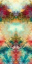 Colorful symmetry painting Abstract modern artwork Psychedelic textured backdrop