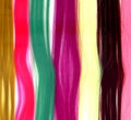 Colorful Synthetic Hair Strands