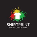 Colorful t-shirt label