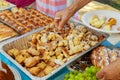 Colorful table with sweets for the wedding