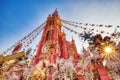 Colorful Tan Dinh Church or Church of the Sacred Heart of Jesus in Ho Chi Minh City