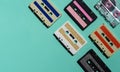 colorful tape collection bright background. High quality photo