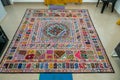 Colorful Tapestry from old Saries in India