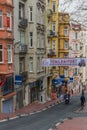 The colorful Tarlabasi district. Istanbul Royalty Free Stock Photo