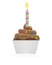 Colorful tasty chocolate cupcake Royalty Free Stock Photo