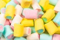 Colorful tasty marshmallow background