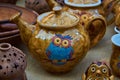 Colorful tea - pottery handmade clay