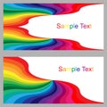 Colorful Templates for Visiting Cards, Labels, Fliers, Banners, Badges, Posters, Stickers and Advertising Actions. Colorful Royalty Free Stock Photo