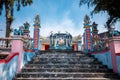 An colorful temple on Ly Son Island.