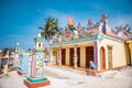 An colorful temple on Ly Son Island.