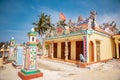 An colorful temple on Ly Son Island.