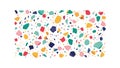 Colorful Terrazzo Pattern Abstract, Modern Surface Decorative Element Vector vector design Generative AI Royalty Free Stock Photo