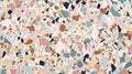 Colorful Terrazzo Texture Wallpaper With Scattered Shapes