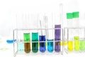 Colorful test tube, Chemical, Science, Laboratory, Royalty Free Stock Photo