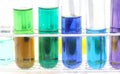 Colorful test tube, Chemical, Science, Laboratory, Royalty Free Stock Photo