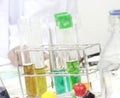 Colorful test tube, Chemical, Science, Laboratory, Royalty Free Stock Photo