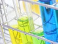 Colorful test tube, Chemical, Science, Laboratory, Royalty Free Stock Photo