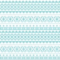 Fair Isle traditional knittting style vector seamless design, Scotish Shetland islands repetitive design