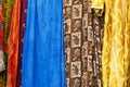 Colorful textiles from Morocco Royalty Free Stock Photo