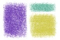 Colorful textured vector backgrounds. Abstract, splattered, dirty, texture set for design. Hand drawn grain backdrops