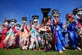 Colorful Thai festival - Phi Ta Khon, a type of masked processio