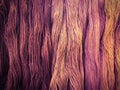 Thai silk thread abstract background texture Royalty Free Stock Photo