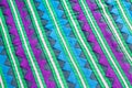 Colorful Thailand style rug surface close up vintage fabric is made of hand-woven cotton fabric More of this motif Royalty Free Stock Photo