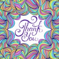 Colorful thank you card