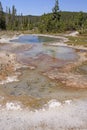 Colorful Thermal Spring in the Wilds