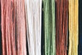 Colorful thread raw silk cloth dye from natural color material for woven, handicraft thai