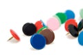 Colorful thumbtacks