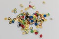 Colorful thumbtacks