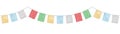 colorful tibetan flags decoration Royalty Free Stock Photo