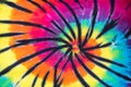 Colorful Tie Dye Spiral Pattern Design Royalty Free Stock Photo