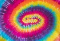Colorful Tie Dye Spiral Pattern Design
