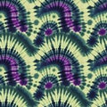 Colorful tie dye style seamless pattern. Hippie batik ornament background. AI generated Royalty Free Stock Photo