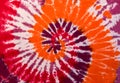 Colorful Tie Dye Swirl Spiral Design Pattern Royalty Free Stock Photo