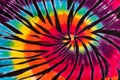 Colorful Tie Dye Swirl Spiral Design Pattern Royalty Free Stock Photo