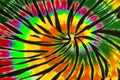 Colorful Tie Dye Swirl Spiral Design Pattern