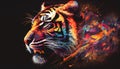 Colorful tiger