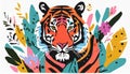 Colorful Tiger