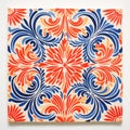 Colorful Tile Design With Gouache, Tropical Baroque, And Chicano Influences