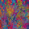 Colorful Diamond Pixel Tiles Concept Vector Background Pattern Texture Royalty Free Stock Photo