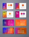 Colorful tiles templates for web, ui and pring