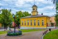 Colorful timber houses in Lappeenranta, Finland