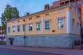 Colorful timber houses in Oulu, Finland