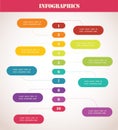 Colorful Timeline. Infographic template