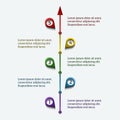 Colorful timeline infographic