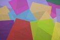 Colorful Tissue Paper Collage Royalty Free Stock Photo