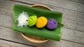 The colorful of Toddy Palm Cake